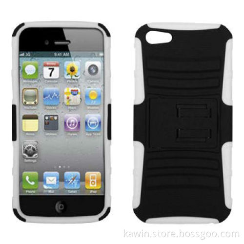 Super Combo 2-in-1 PC + Silicone Cover for Apple iPhone 5G